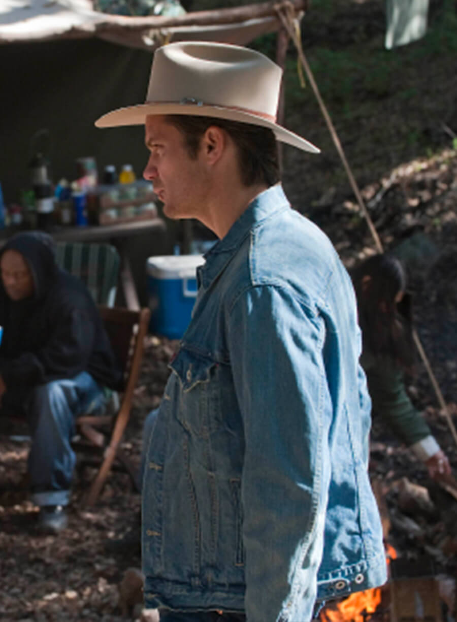 Harpoon Raylan Givens Inspired Blue Denim Jacket - Justified Style