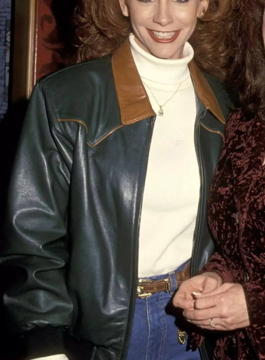 Harpoon Reba McEntire Inspired Green Bomber Jacket