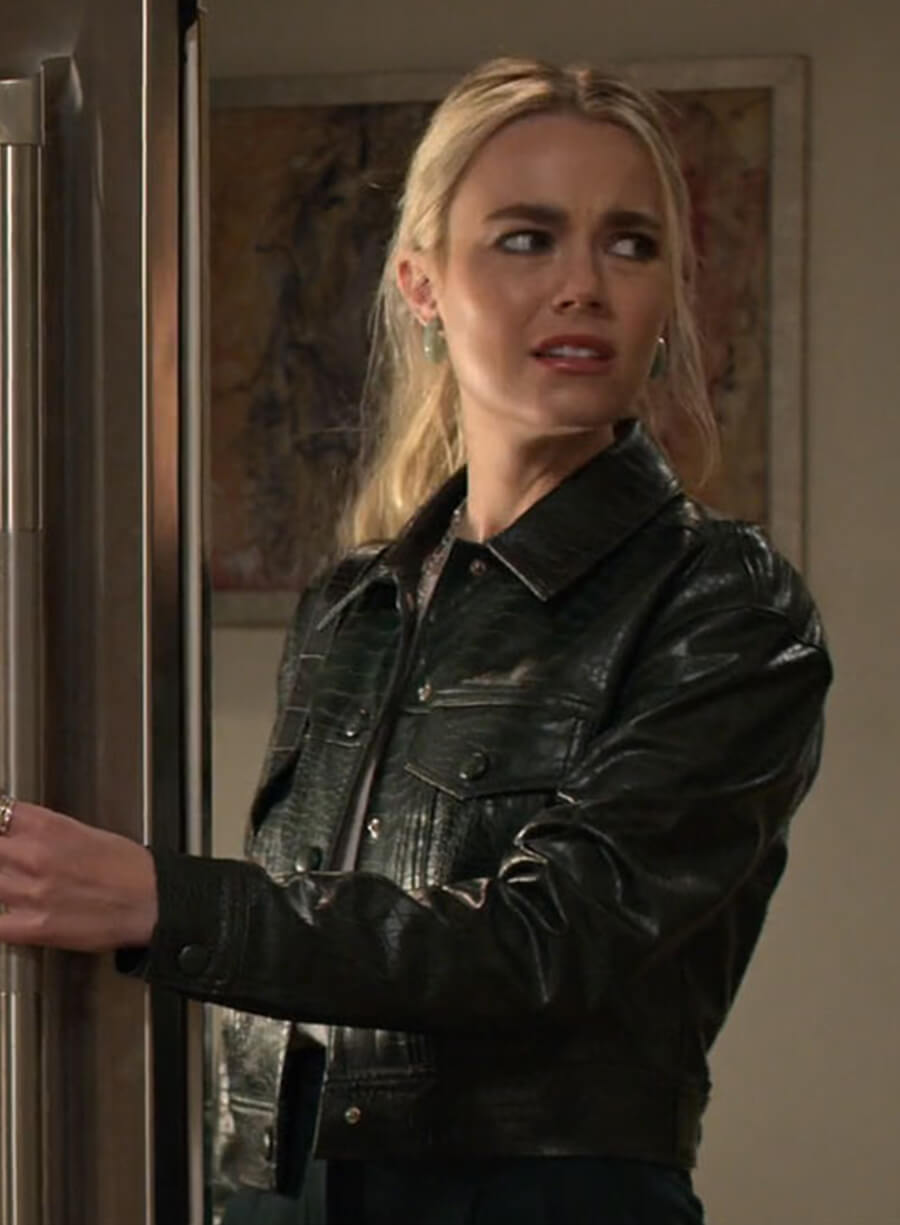 Harpoon Maggie Inspired Black Leather Jacket