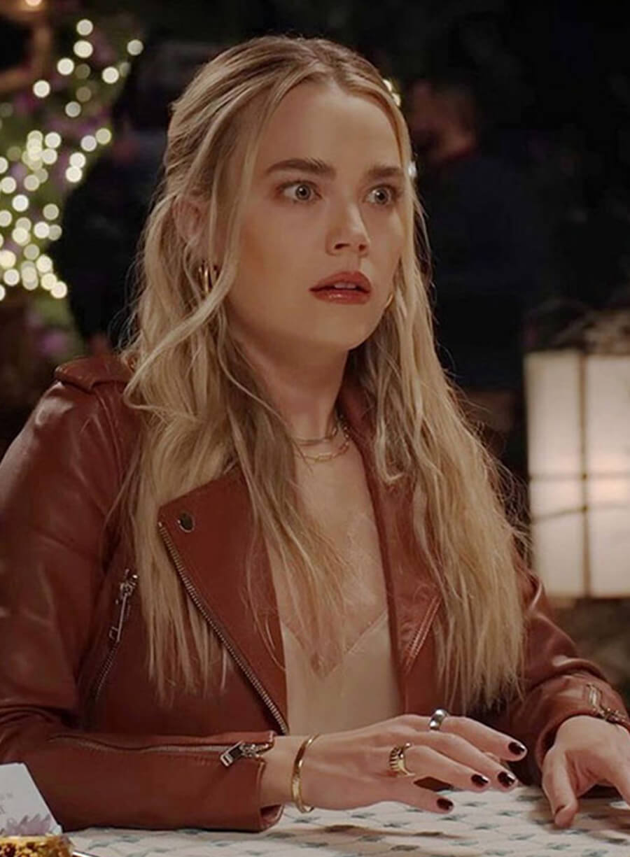 Harpoon Maggie Inspired Brown Leather Jacket