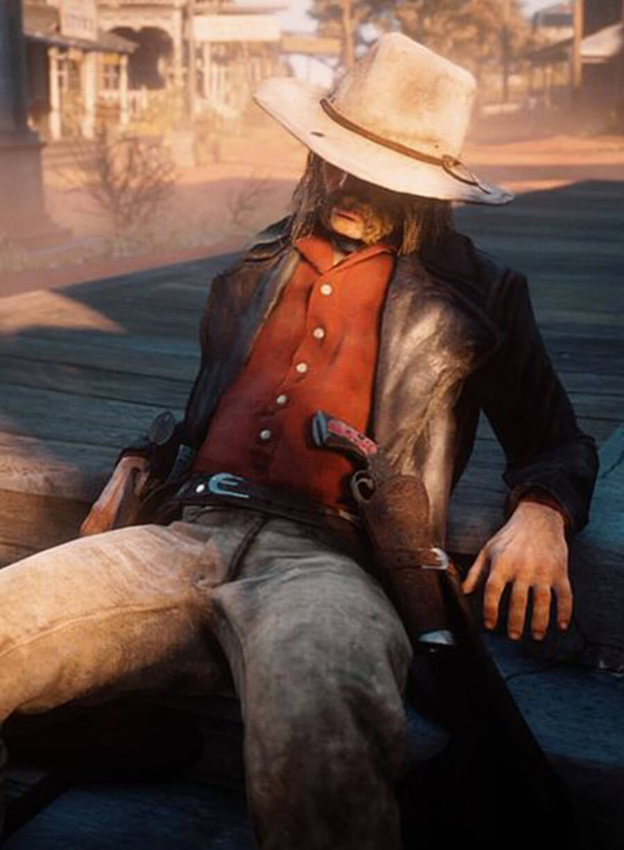 Harpoon Micah Bell Inspired Black Coat - Red Dead Redemption Style