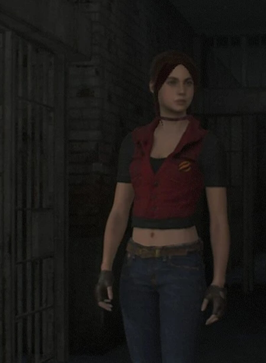 Harpoon Claire Redfield Inspired Red Leather Jacket - Resident Evil Code Veronica Style