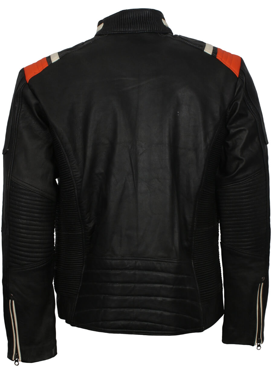 Harpoon Retro Inspired Black Biker Jacket