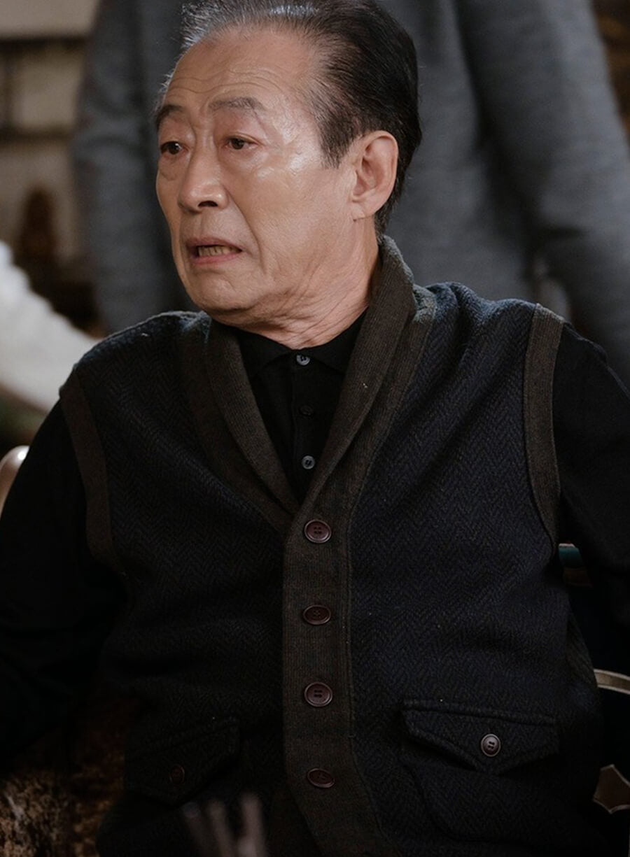 Harpoon Ri Choong-ryeol Inspired Blue Wool Jacket - Crash Landing on You Style