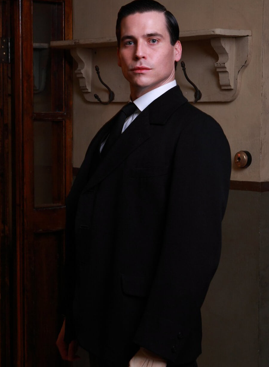 Harpoon Thomas Barrow Inspired Black Wool Jacket - Downton Abbey Style