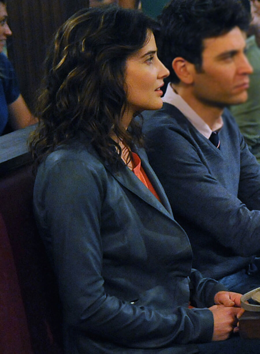 Harpoon Robin Scherbatsky Inspired Grey Biker Jacket - How I met Your Mother S06 Style