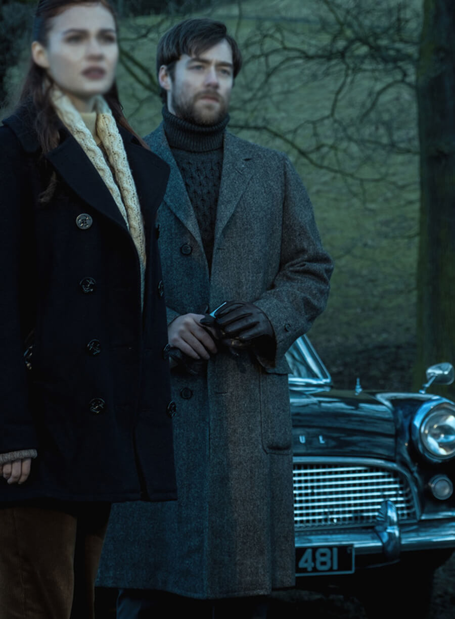 Harpoon Roger Wakefield Inspired Grey Coat - Outlander S02 Style