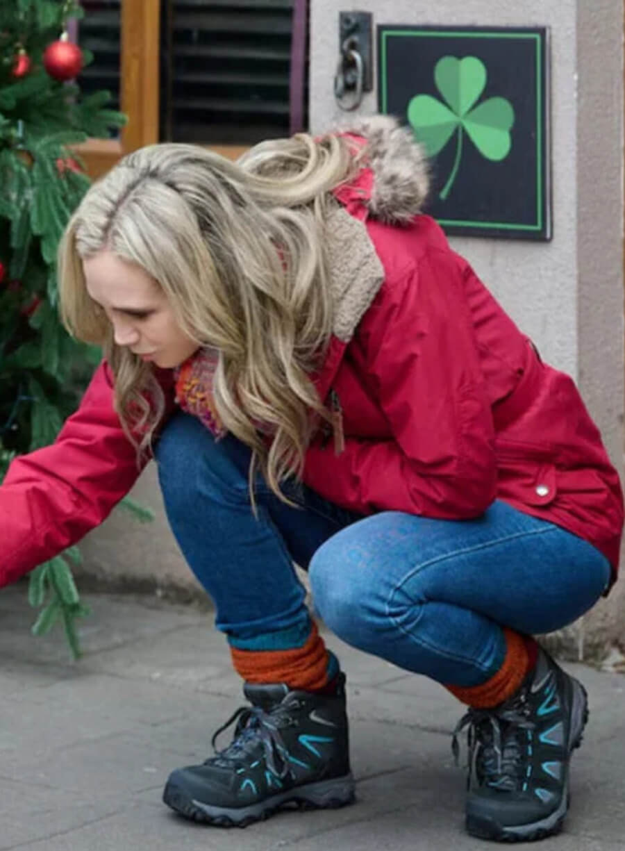 Harpoon Rose Walsh Inspired Red Hooded Jacket - Tis The Season To Be Irish 2024 Style