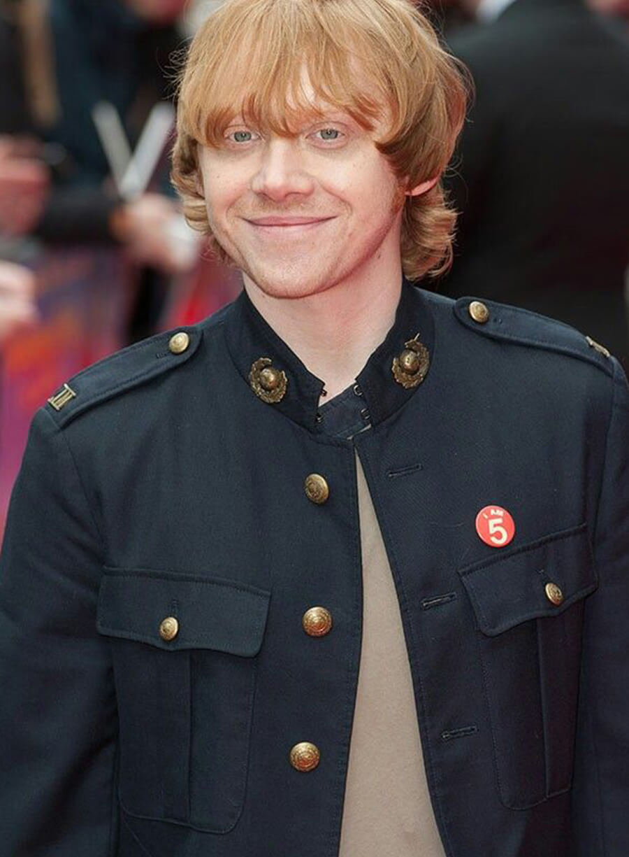 Harpoon Rupert Grint Inspired Black Cotton Jacket