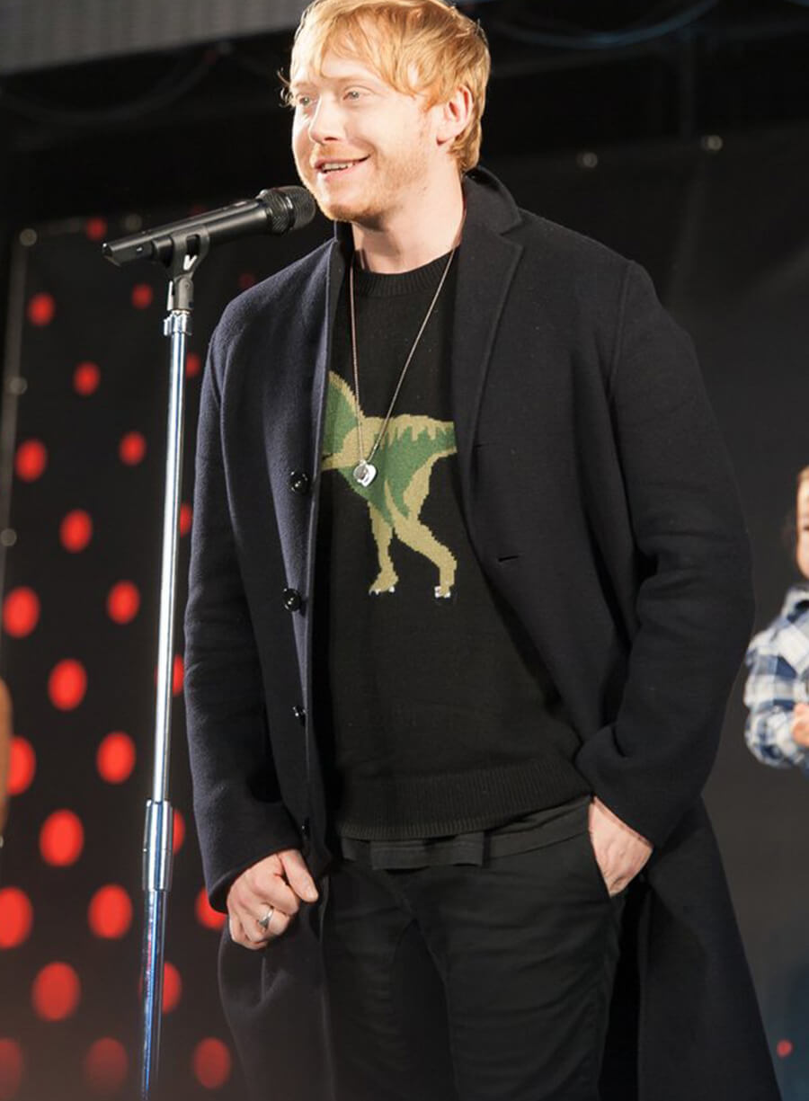 Harpoon Rupert Grint Inspired Black Coat