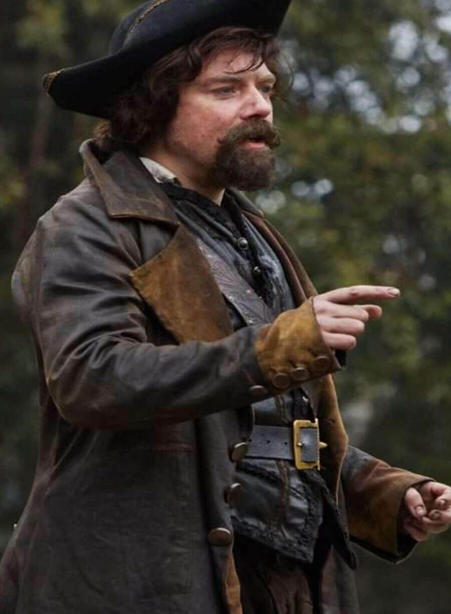 Sam Swift Doctor Who Rufus Hound Brown Coat