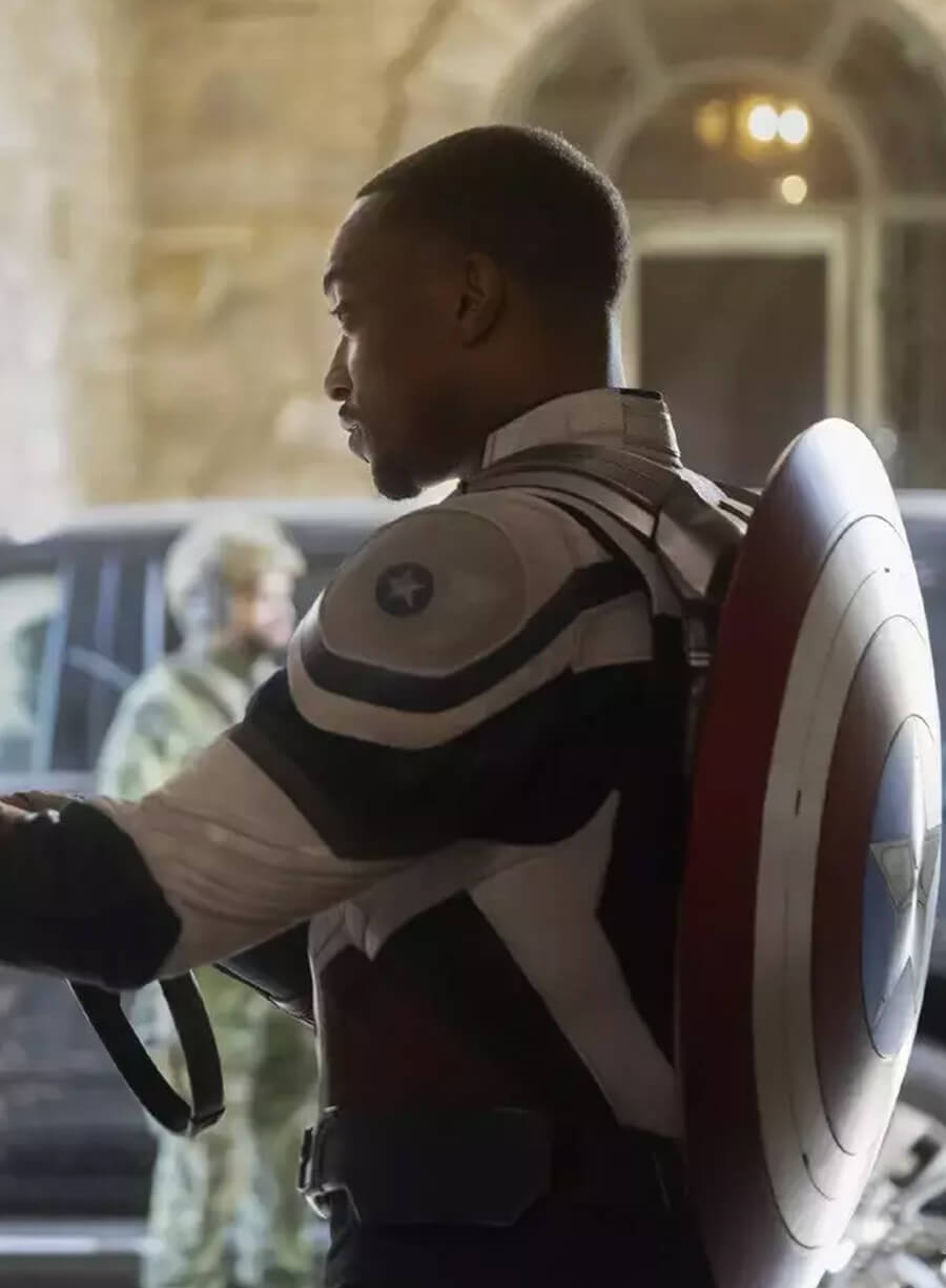 Harpoon Sam Wilson Inspired Multicolor Faux leather / Real Leather Costume Jacket - Captain America: Brave New World 2025 Style