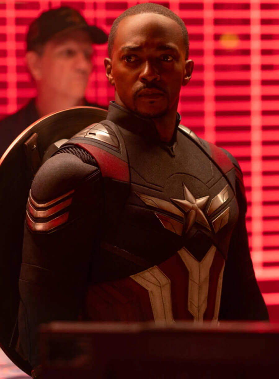 Harpoon Sam Wilson Inspired Multicolor Faux leather / Real Leather Costume Jacket - Captain America: Brave New World Style