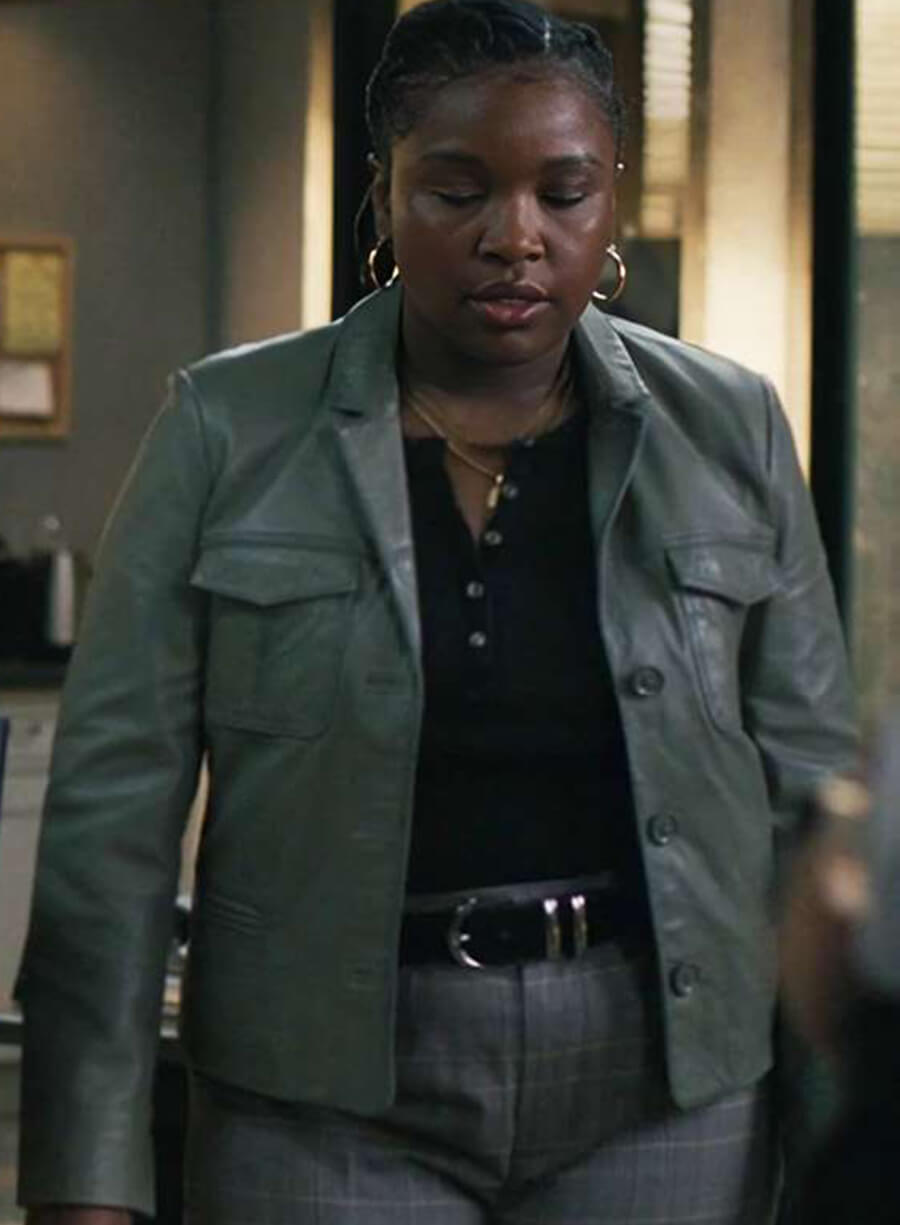 Harpoon Samira Parker Inspired Grey Leather Jacket