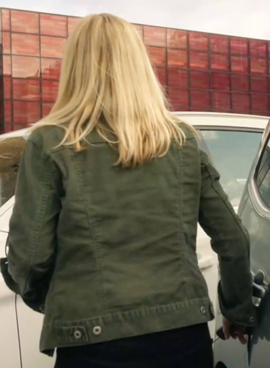 Harpoon Eva Birthistle Inspired Green Cotton Jacket - Bad Sisters Style