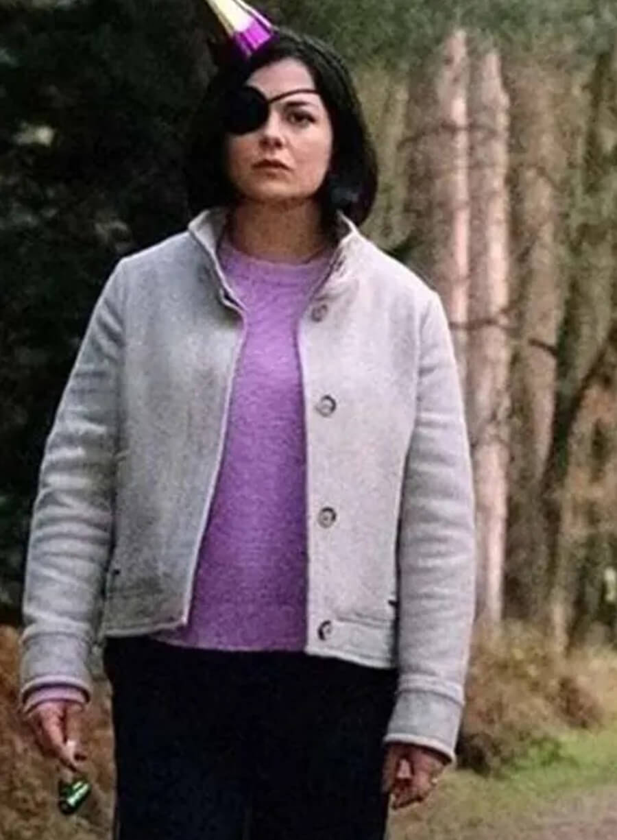 Harpoon Bibi Garvey Inspired Grey Leather Jacket - Bad Sisters Style