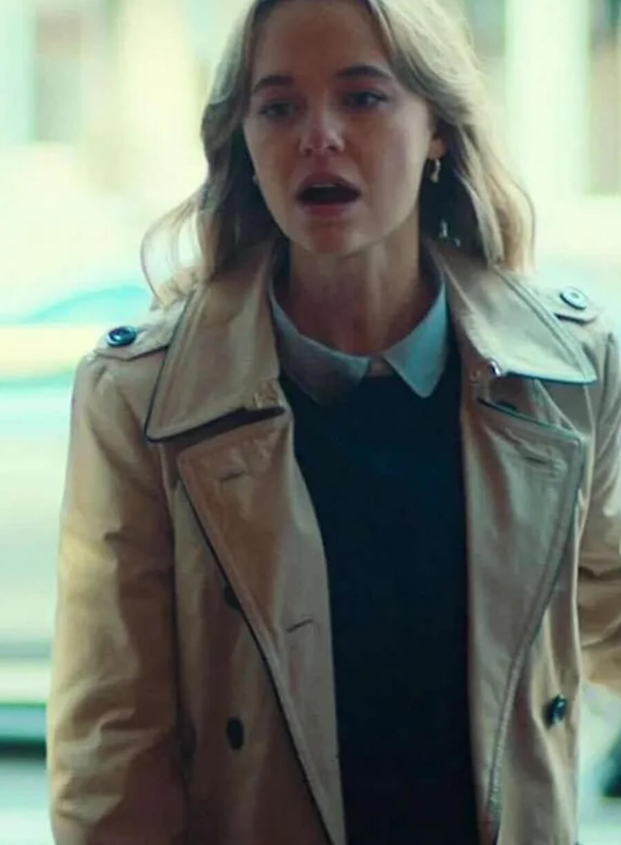 Harpoon Sarah Plankmore Inspired Beige Coat - The Rainmaker Style