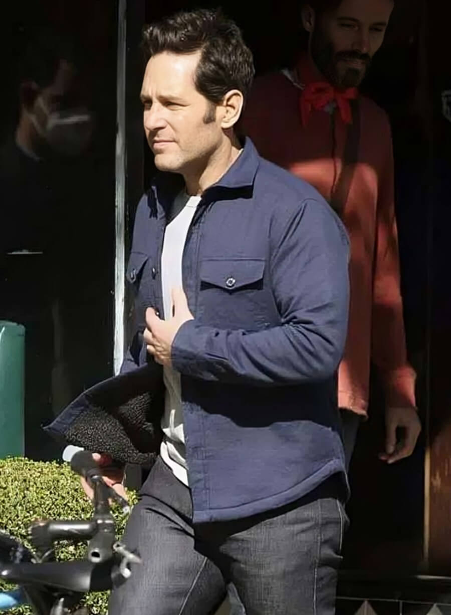 Harpoon Scott Lang Inspired Blue Leather Jacket - Ant-Man and the Wasp Style