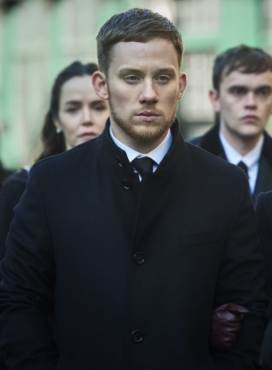 Harpoon Sean Wallace Inspired Black Coat - Gangs of London S01 Style