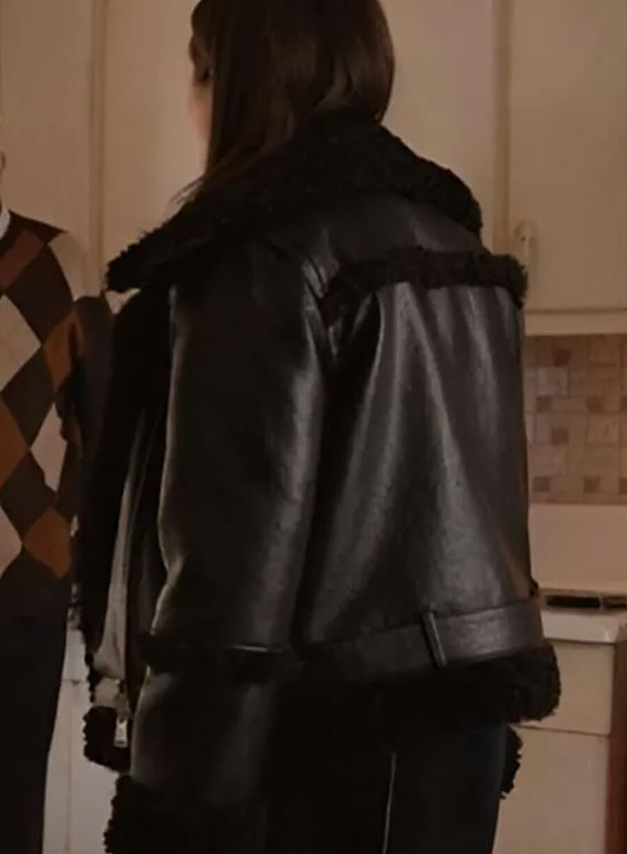 Harpoon Mabel Mora Inspired Black Leather Jacket - Only Murders in the Building Style