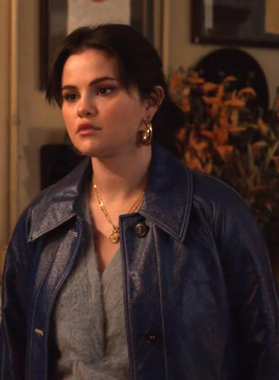 Harpoon Mabel Mora Inspired Blue Leather Jacket - Only Murders in the Building Style