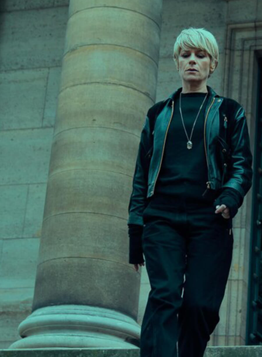 Harpoon Selma Inspired Black Leather Jacket - Furies 2024 Style
