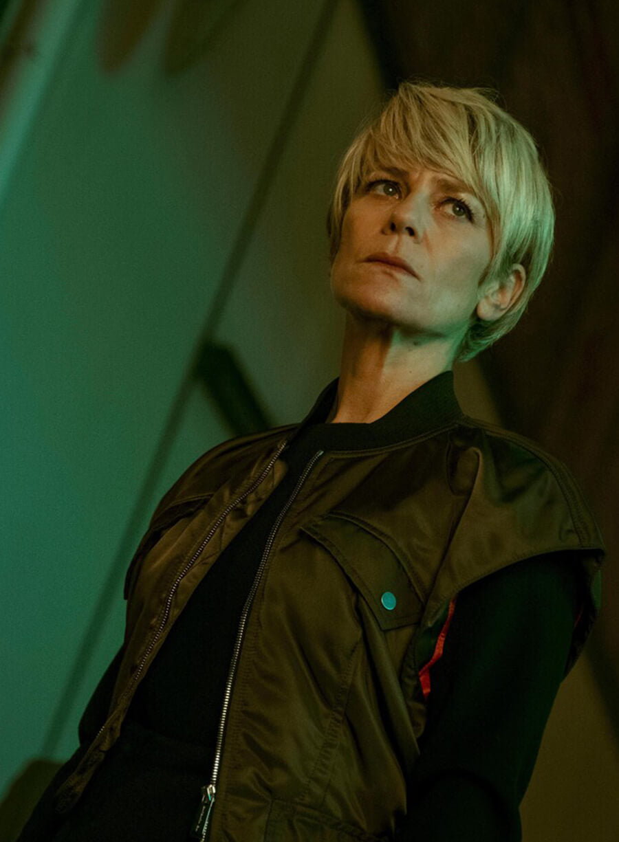 Harpoon Selma Inspired Green Leather Jacket - Furies 2024 Style