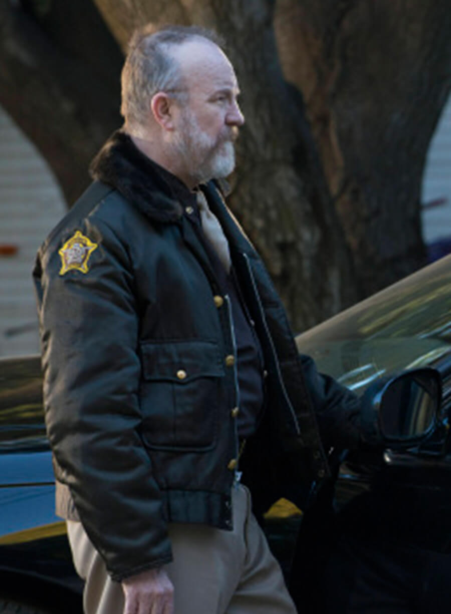 Harpoon Sheriff Shelby Parlow Inspired Black Leather Jacket - Justified Style