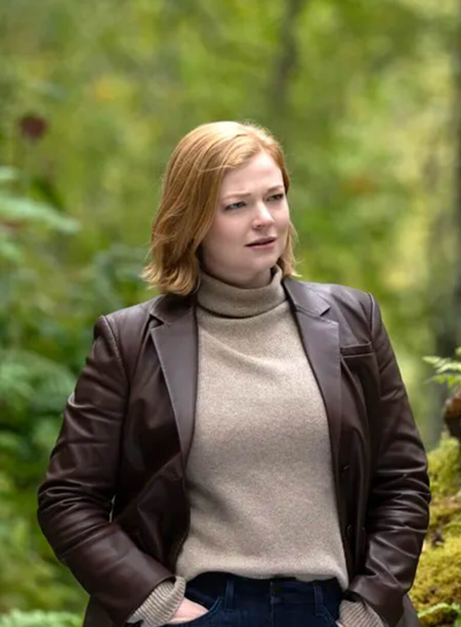 Harpoon Shiv Roy Inspired Brown Real Leather Leather Jacket - Succession S04 Style