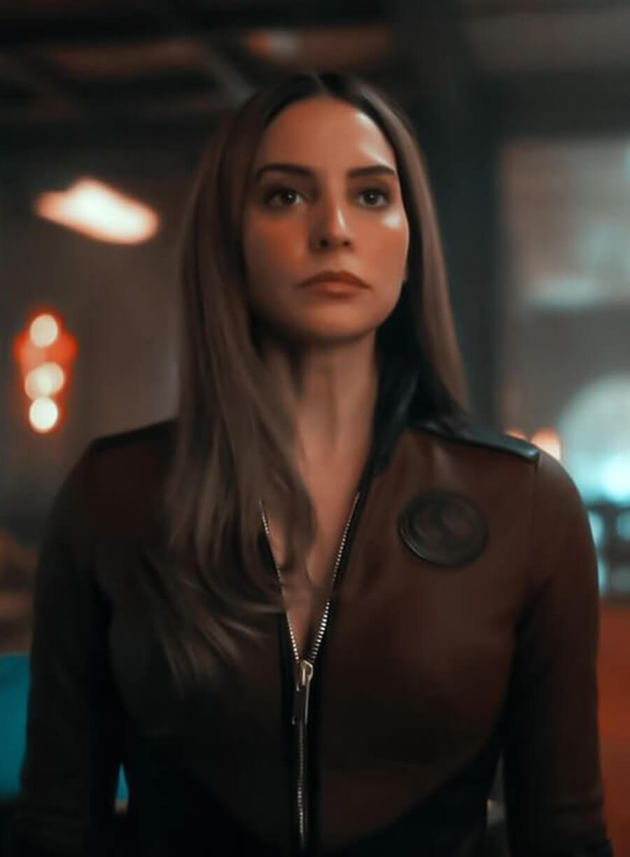 Harpoon Sloane Inspired Red and Black Leather Jacket - The Umbrella Academy Style