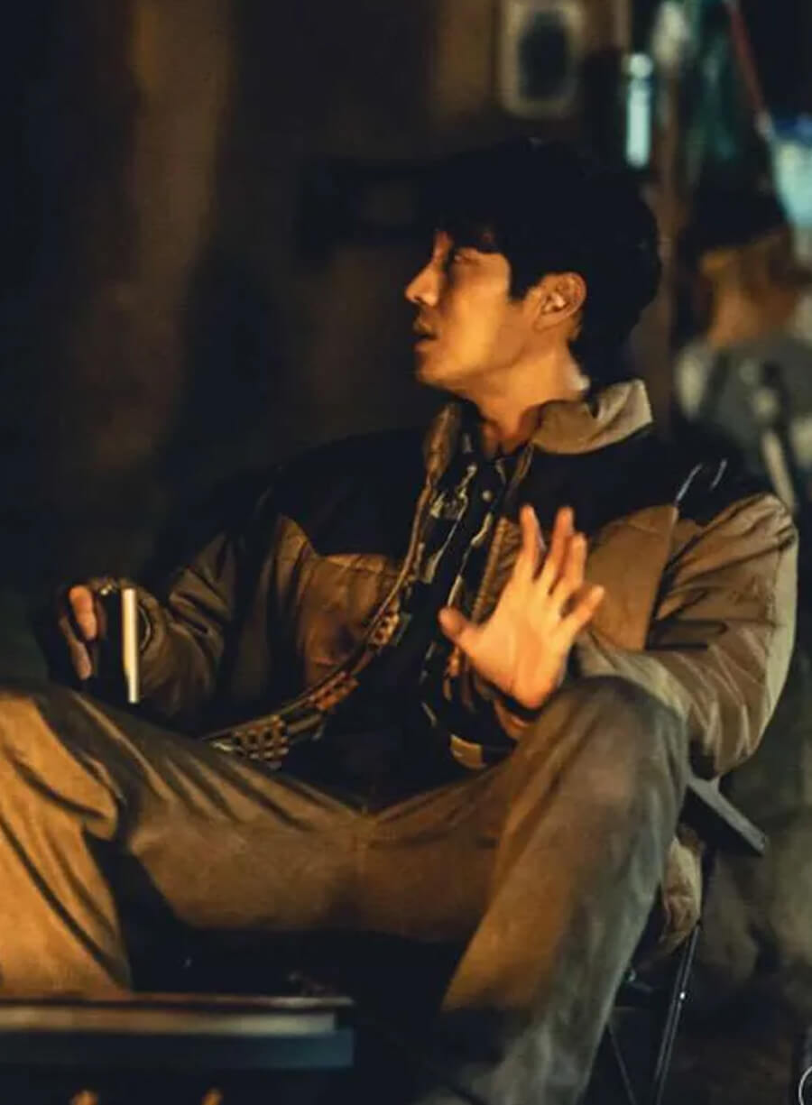 Harpoon Nam Ki-Jun Inspired Black and Brown Bomber Jacket - Mercy for None 2025 Style