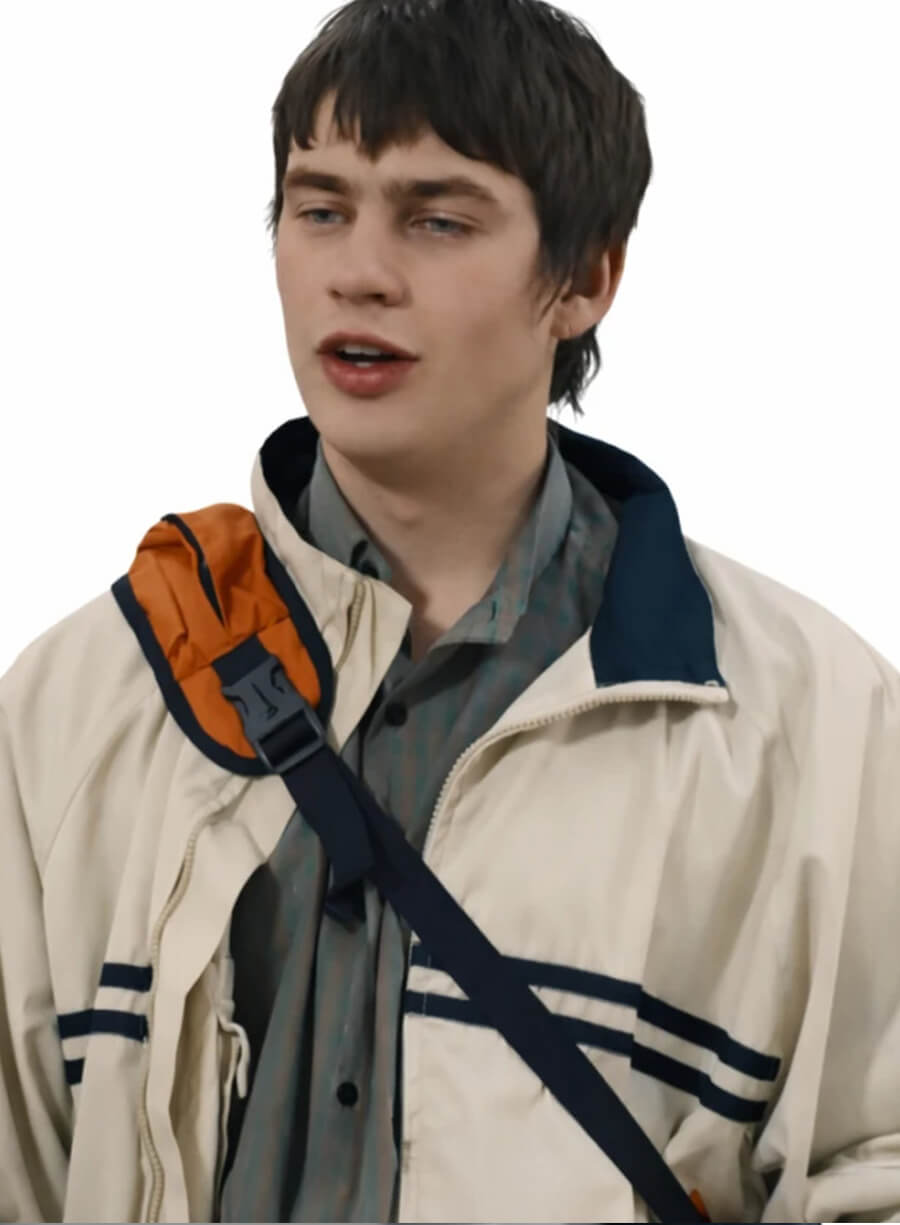 Harpoon Owern Inspired Beige Leather Jacket - Finding Emily Style