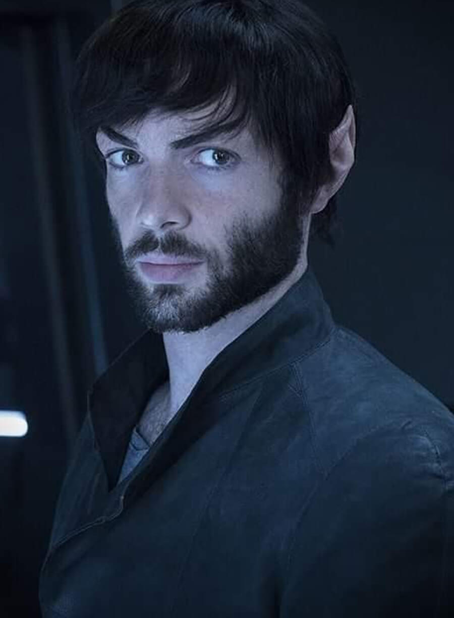 Harpoon Spock Inspired Black Suede Coat - Star Trek Discovery Style
