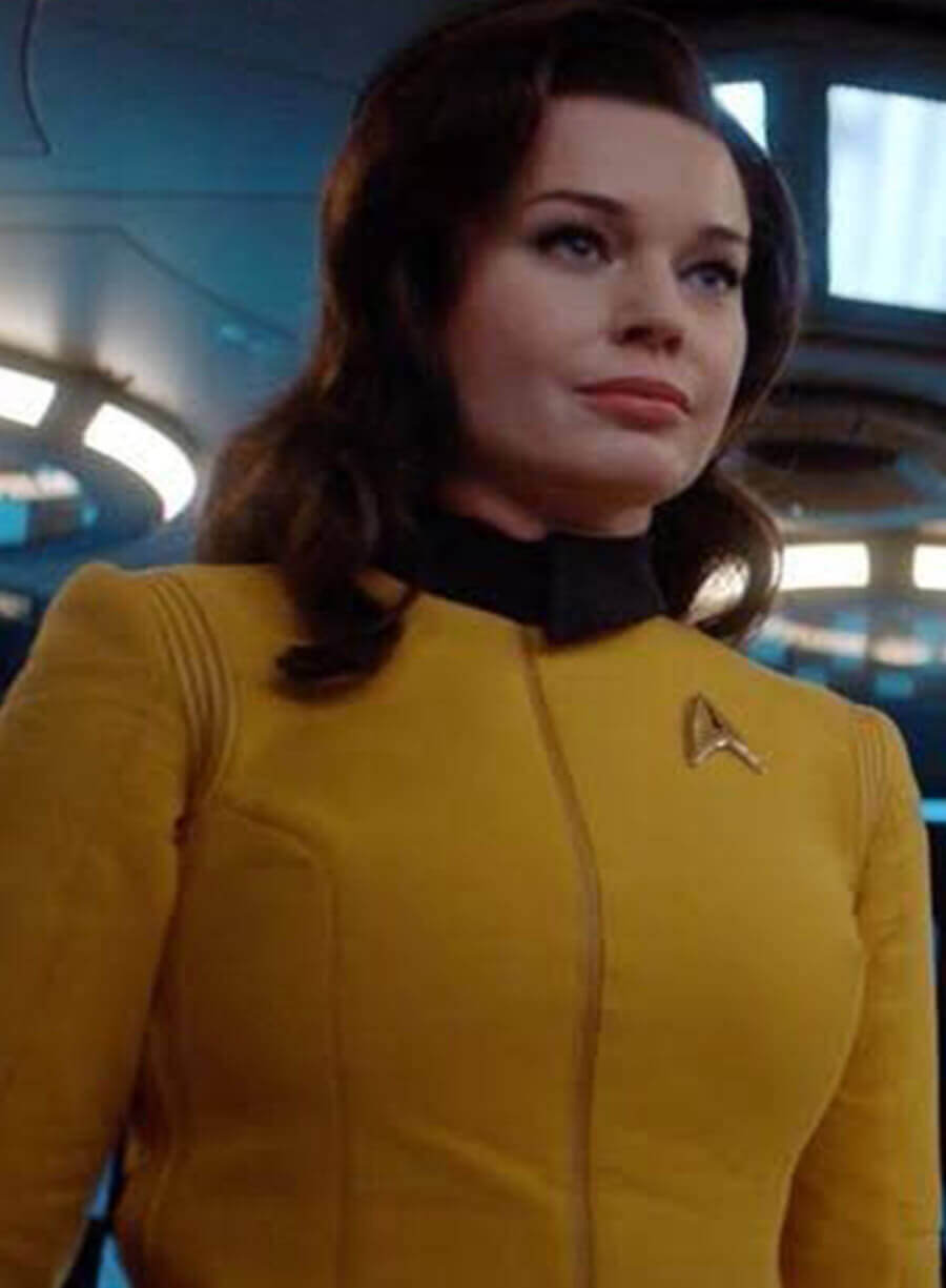 Harpoon Number One Inspired Yellow Leather Jacket - Star Trek Discovery Style