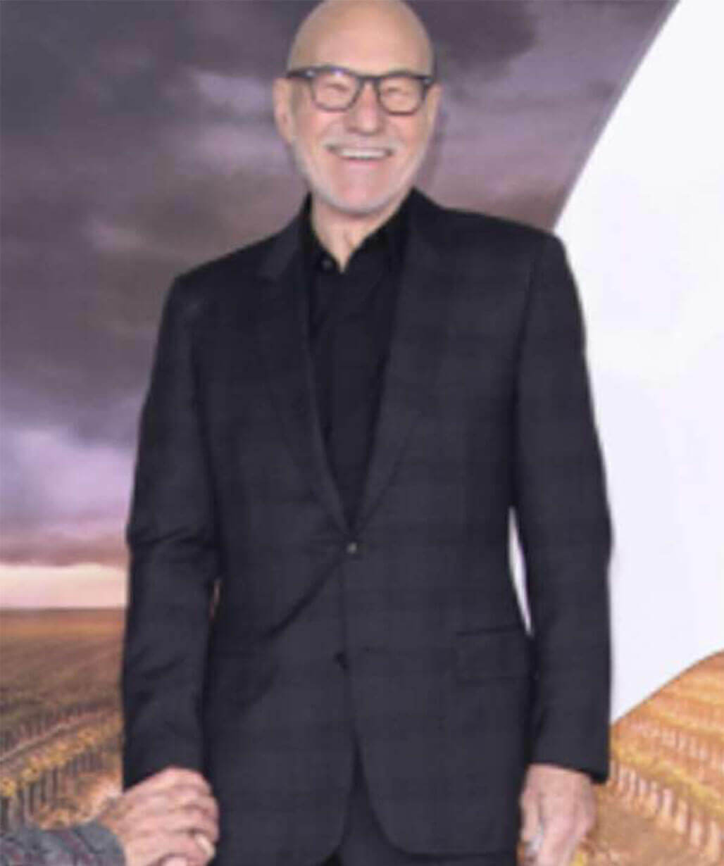 Harpoon Patrick Stewart Star Trek Blazer Inspired Black Leather Jacket