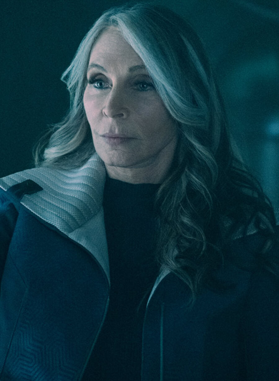 Harpoon Doctor Beverly Crusher Inspired Black Leather Jacket - Star Trek Picard Season 3 Style