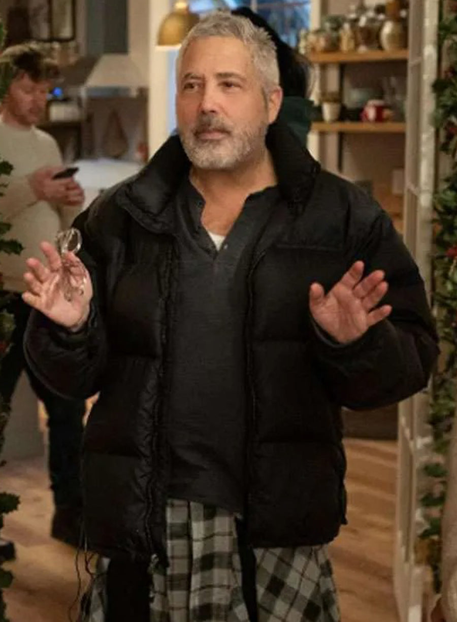 Harpoon Steve Carr Inspired Black Parachute Fabric Leather Jacket - A Merry Little Ex-Mas Style