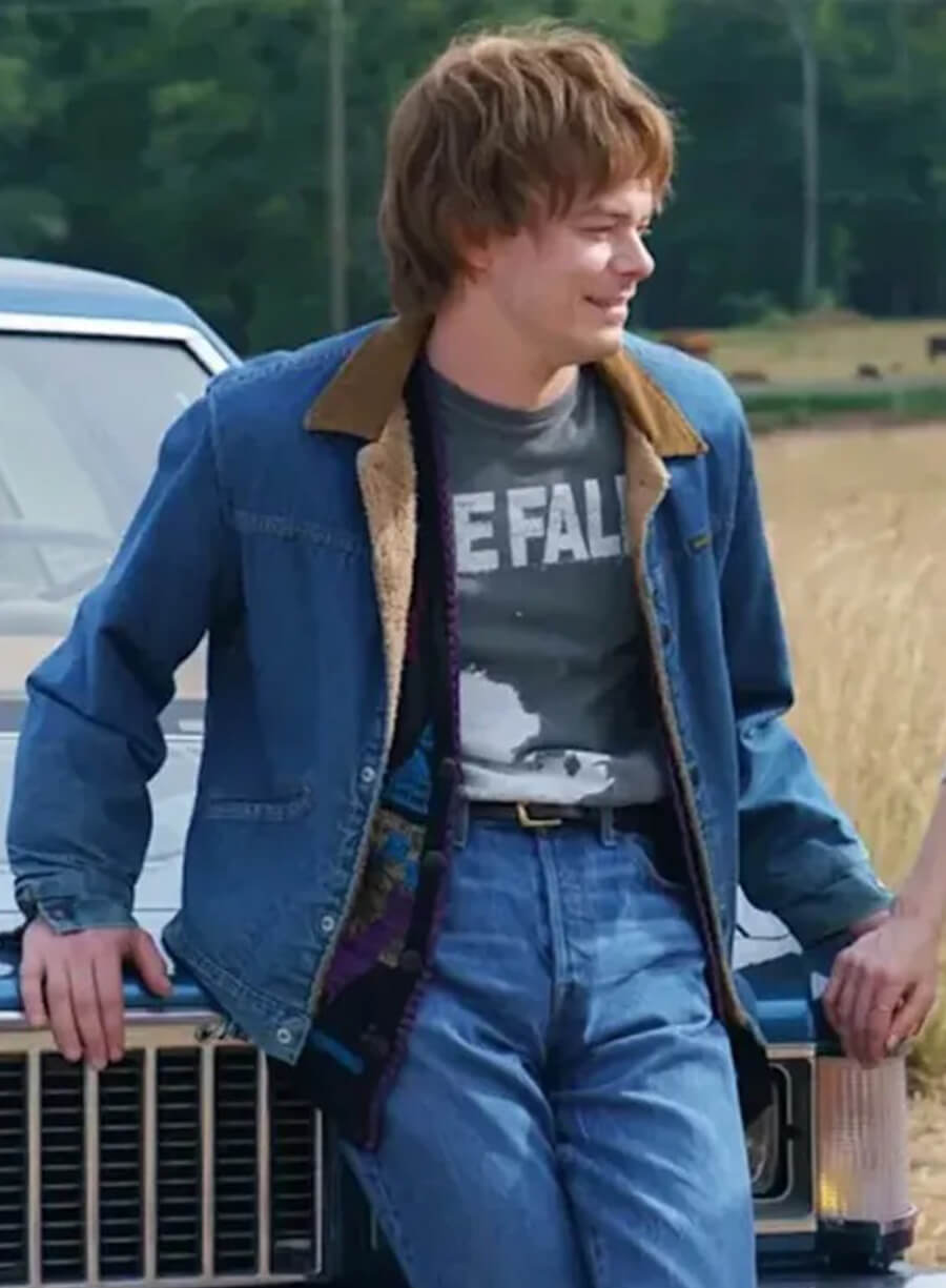 Harpoon Charlie Heaton Inspired Blue Denim Jacket - Stranger Things Style