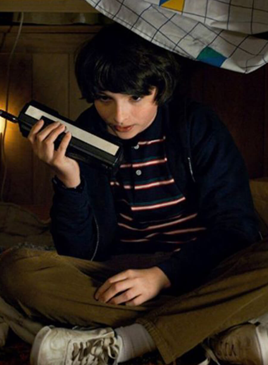 Harpoon Mike Wheeler Inspired Blue Hooded Jacket - Stranger Things Style