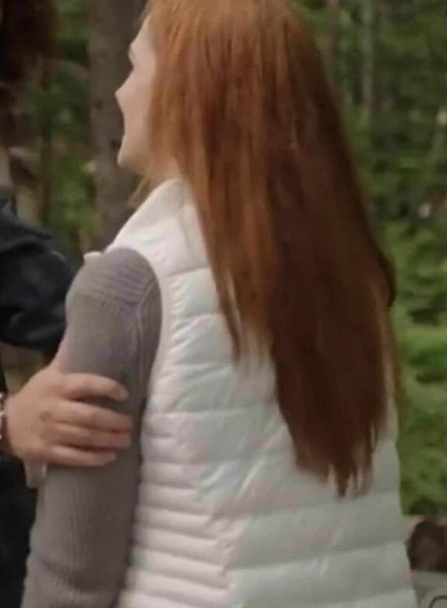 Harpoon Maggie Sullivan Inspired White Leather Jacket - Sullivan's Crossing Style