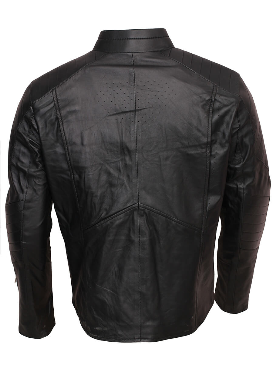 Harpoon Superman Men's Inspired Black Leather Jacket