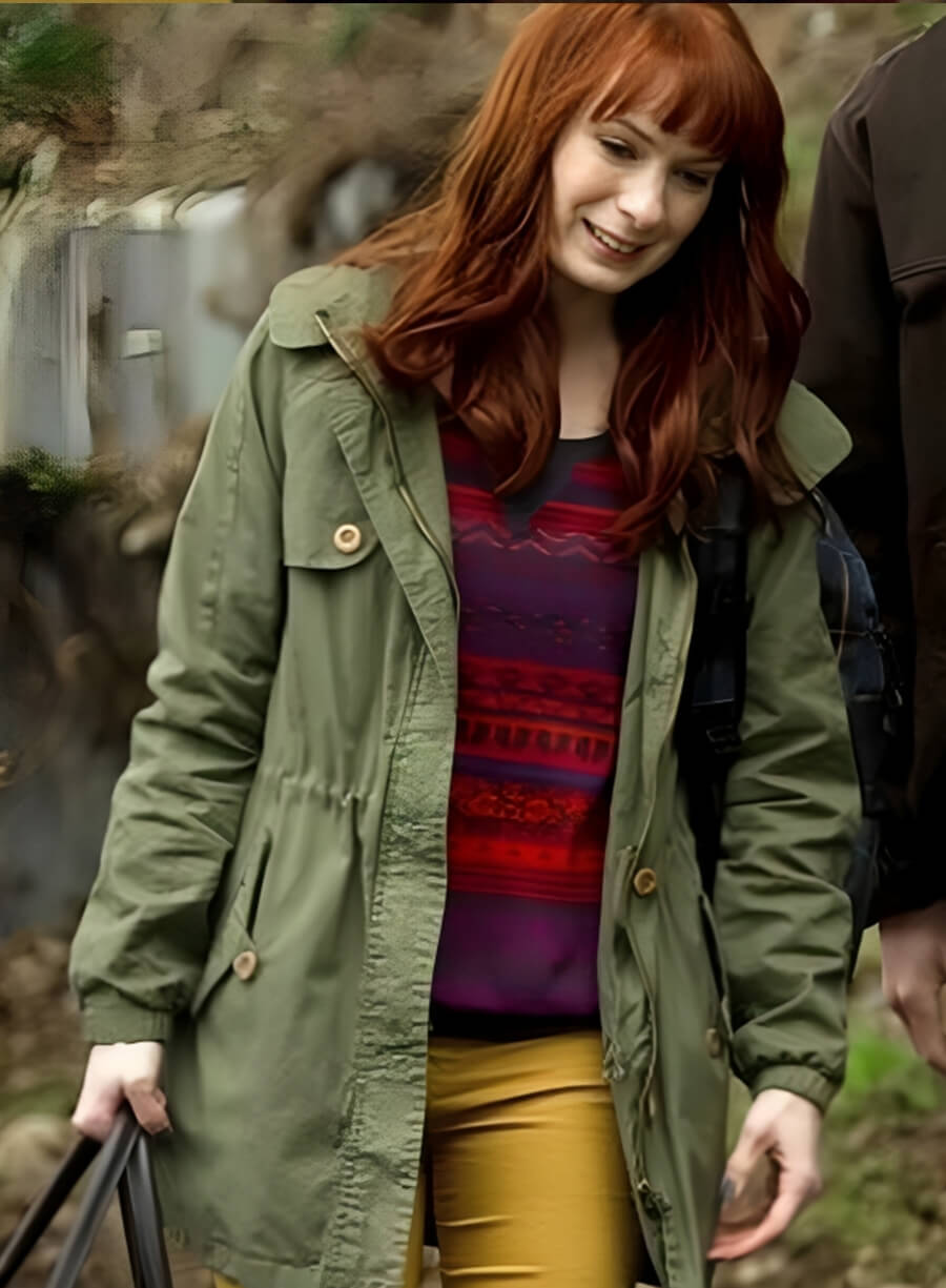 Harpoon Charlie Bradbury Inspired Green Cotton Fabric Hooded Jacket - Supernatural Tv Series Style