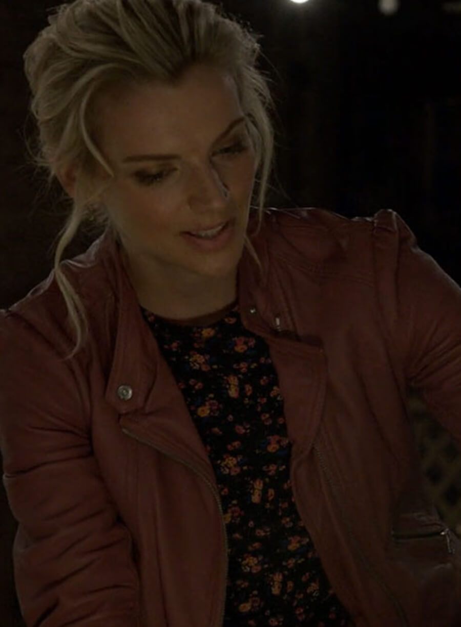 Harpoon Sylvie Brett Inspired Brown Leather Jacket - Chicago Fire Style