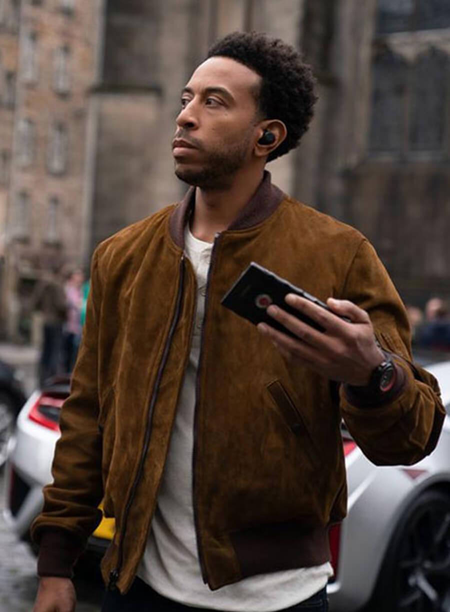 Harpoon Tej Parker Fast and Furious 9 Suede Inspired Brown Leather Jacket