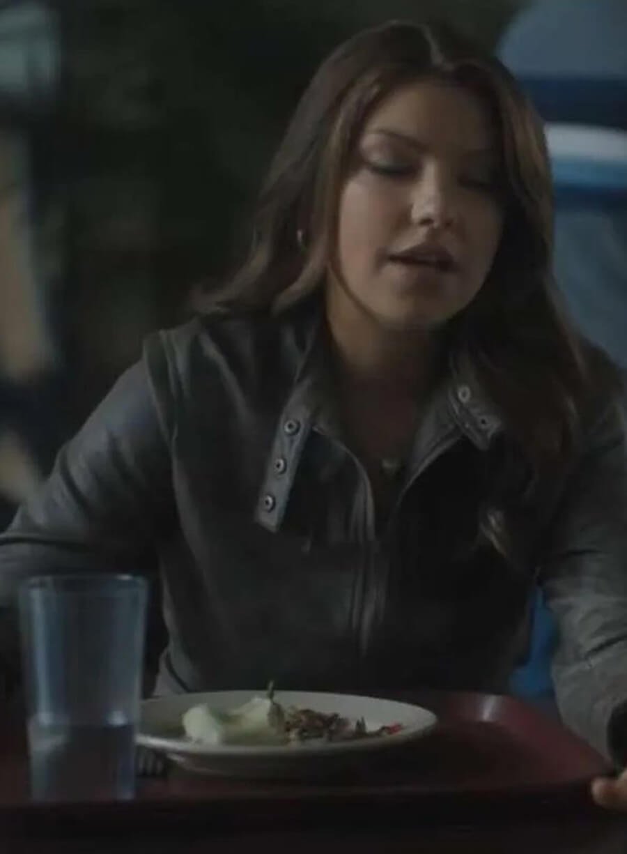 Harpoon Bree Inspired Brown Leather Jacket - Tell Me Lies Style