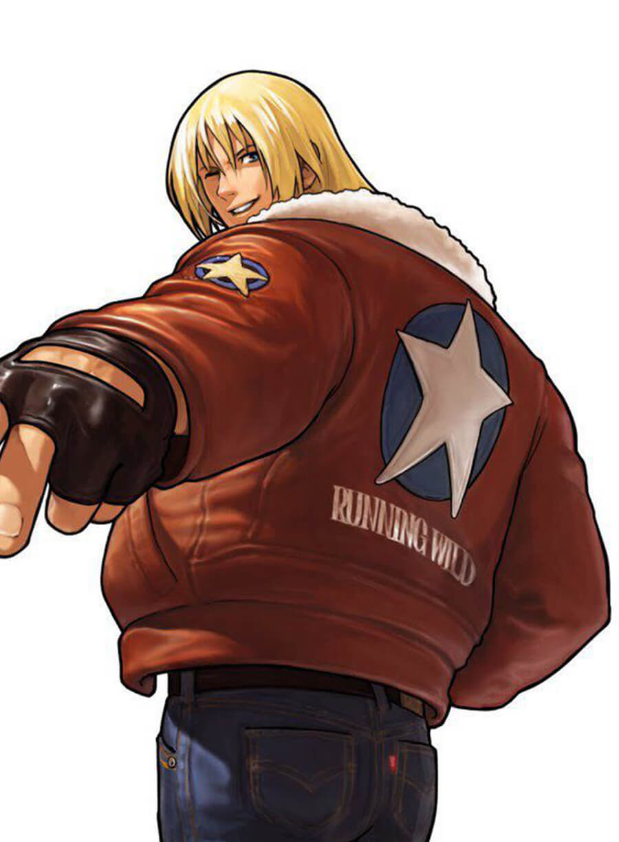 Harpoon Terry Bogard Inspired Brown Leather Jacket - Fatal Fury: King of Fighters Style