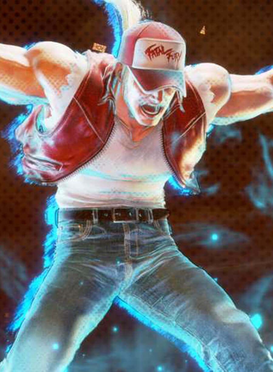 Harpoon Terry Bogard Inspired Red Leather Jacket - Street Fighter 6 Style