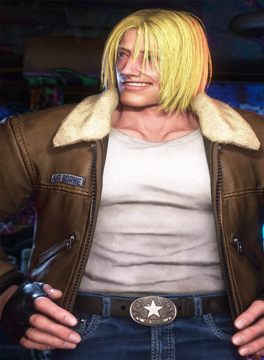 Harpoon Terry Bogard Inspired Brown Leather Jacket - Street Fighter 6 Style