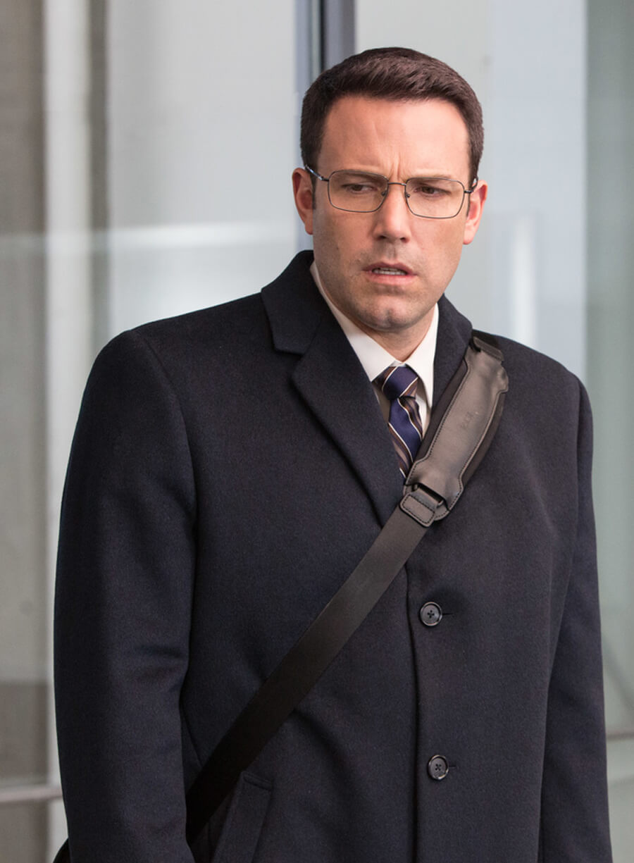 Harpoon Christian Wolff Inspired Black Wool Fabric Coat - The Accountant Style