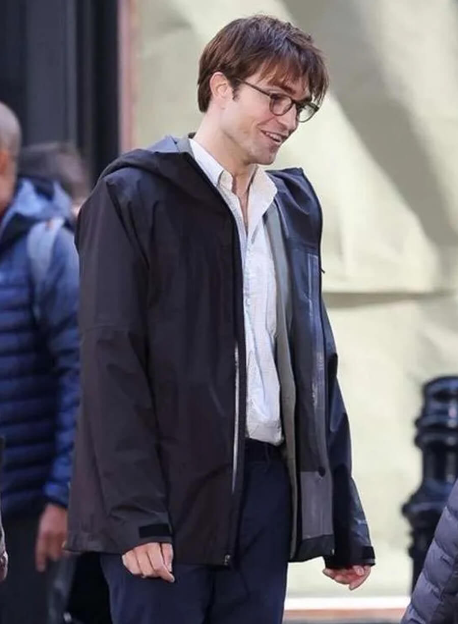 Harpoon Charlie Inspired Black Parachute Fabric Hooded Jacket - The Drama 2026 Style